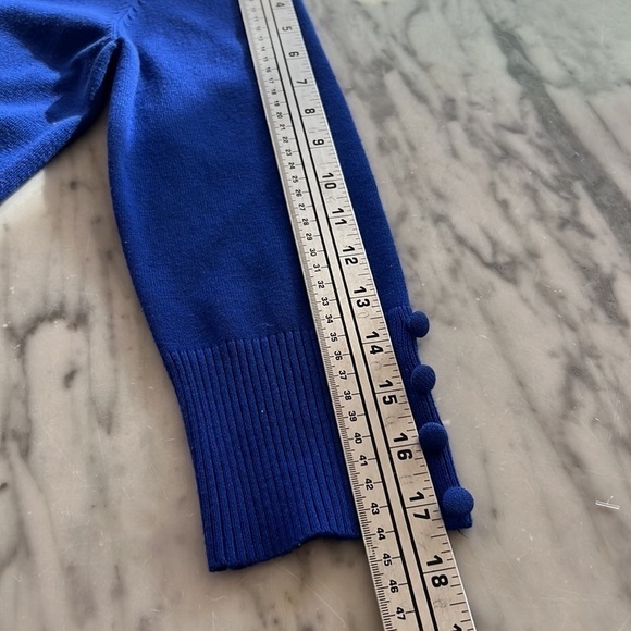 GRACE ELEMENTS Cobalt Cardigan Preppy Button Down Sweater, Size S - Picture 8 of 8